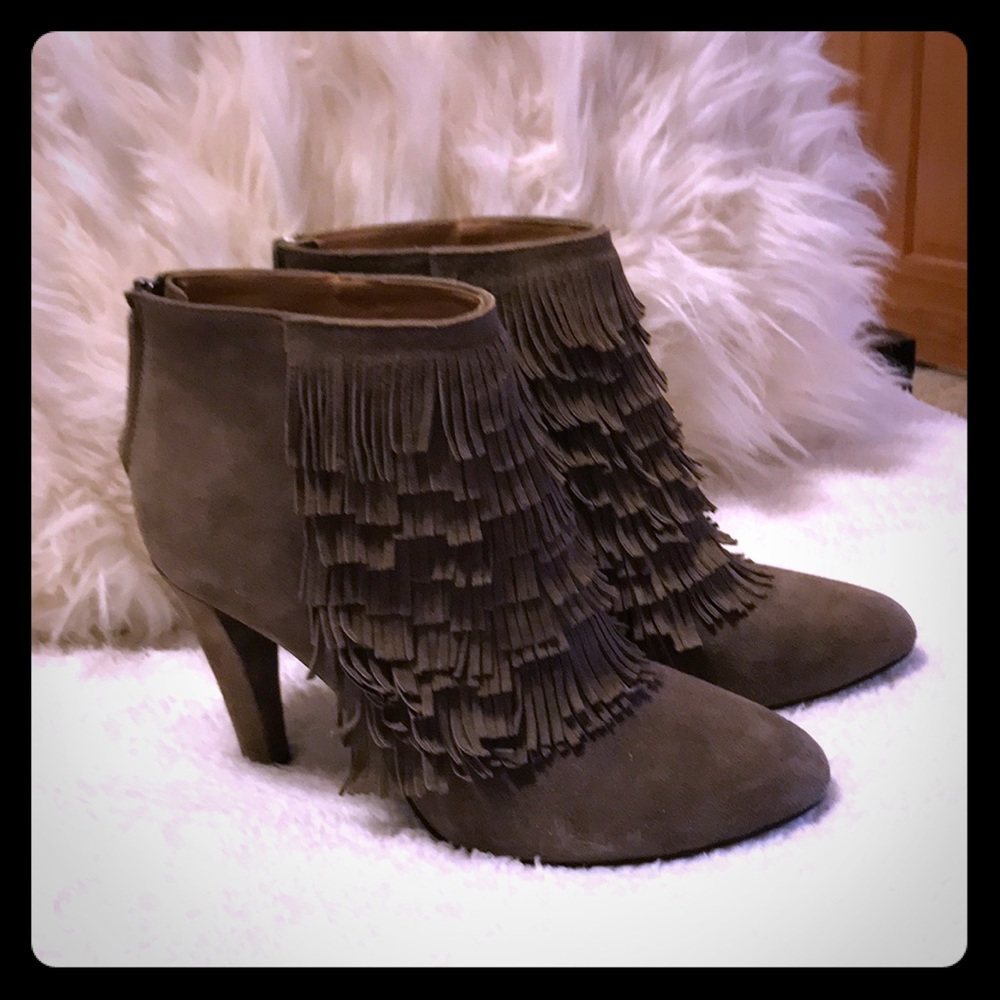 Banana Republic Fringe Ankle Booties